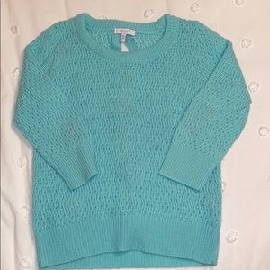 Delia’s bow back sweater with cropped sleeves